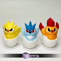 Super Basic Pokemon STL - Easter Day Legendary Bird