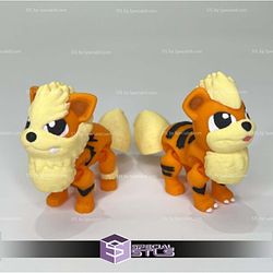 Super Basic Pokemon STL - Flexi Growlithe & Arcanine