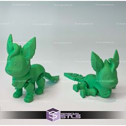 Super Basic Pokemon STL - Flexi Leafeon