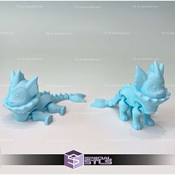 Super Basic Pokemon STL - Flexi Vaporeon