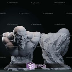 Young Kratos Bust 3D Printer Files