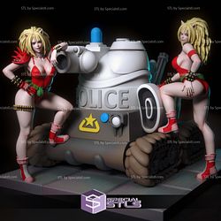 Anna and Uni Puma Dominion Tank Police Digital 3D Sculpture