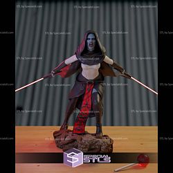 Asajj Ventress Angry 3D Printer Files