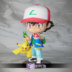 Ash Pokemon Chibi 3D Printer Files