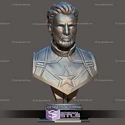 Captain America Bust 2 Head 3D Printer Files