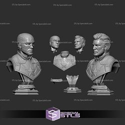 Captain America Bust 2 Head 3D Printer Files