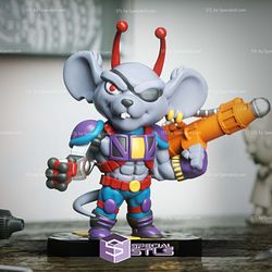 Chibi STL Collection - Modo Motor Mice from Mars