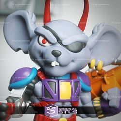 Chibi STL Collection - Modo Motor Mice from Mars