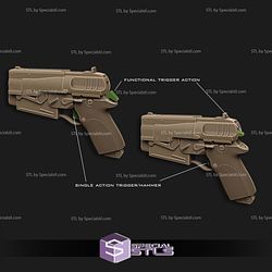 Cosplay STL Files 10 mm Blaster Fallout TV Series