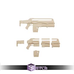 Cosplay STL Files Alien Romulus M41 Pulse Rifle