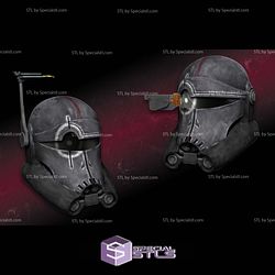 Cosplay STL Files Crosshair Helmet Rangefinder Glass