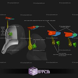 Cosplay STL Files Crosshair Helmet Rangefinder Glass