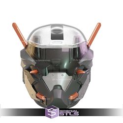 Cosplay STL Files Helldivers 2 Drone Master Helmet