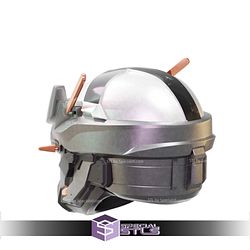 Cosplay STL Files Helldivers 2 Drone Master Helmet