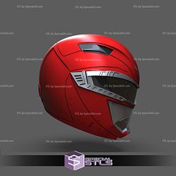 Cosplay STL Files Red Ranger Remake Helmet