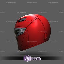 Cosplay STL Files Red Ranger Remake Helmet