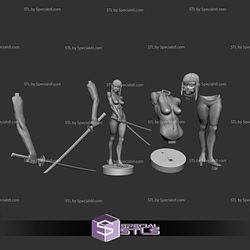 Cyberpunk Katana Girl 3D Printer Files