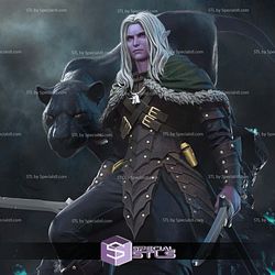 Drizzt Do Urden and Panther Baldurs Gate 3D Printer Files