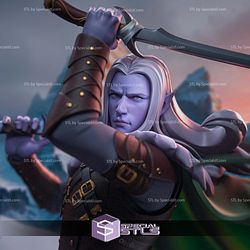 Drizzt Do Urden Bust Baldurs Gate 3D Printer Files