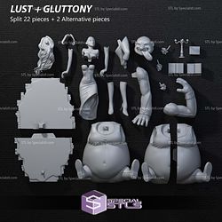 Gluttony and Lust Full Metal Alchemist 3D Printer Files