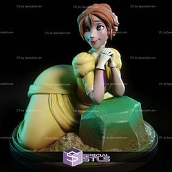 Jane Porter Tarzan Digital 3D Sculpture