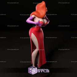 Jessica Rabbit Showing Digital 3D Sculpture