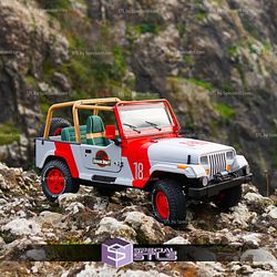 Jurassic Park Jeep Wrangler 3D Printer Files