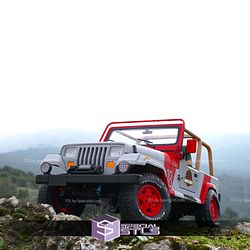 Jurassic Park Jeep Wrangler 3D Printer Files