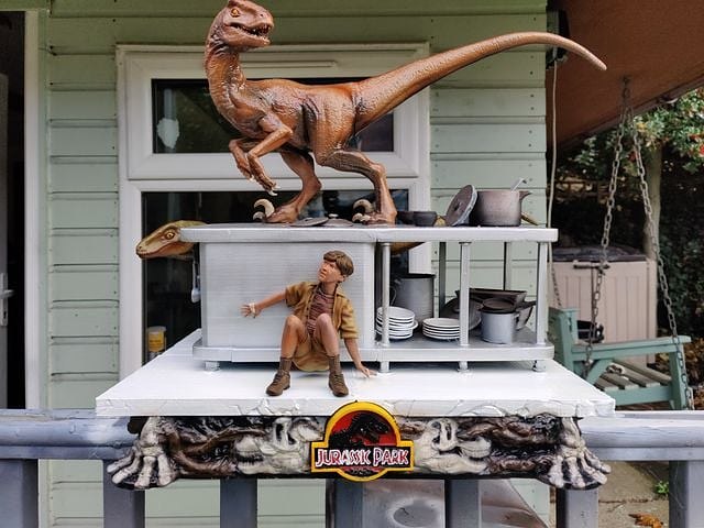 Kitchen Scene from Jurassic Park