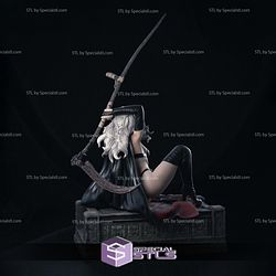 Lady Death Sexy Sitting Pose 3D Printer Files