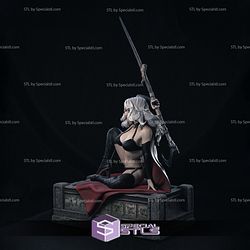 Lady Death Sexy Sitting Pose 3D Printer Files