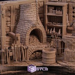 Lara The Blacksmith Diorama 3D Printer Files