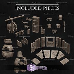 Lara The Blacksmith Diorama 3D Printer Files