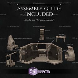 Lara The Blacksmith Diorama 3D Printer Files