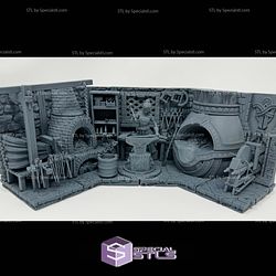 Lara The Blacksmith Diorama 3D Printer Files