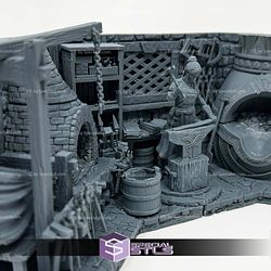 Lara The Blacksmith Diorama 3D Printer Files