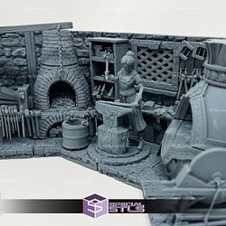 Lara The Blacksmith Diorama 3D Printer Files