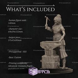 Lara The Blacksmith Standalone 3D Printer Files