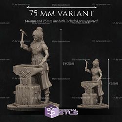 Lara The Blacksmith Standalone 3D Printer Files