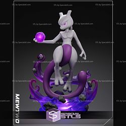 Mewtwo and Purple Ball 3D Printer Files