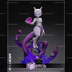 Mewtwo and Purple Ball 3D Printer Files