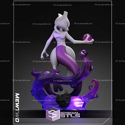 Mewtwo and Purple Ball 3D Printer Files