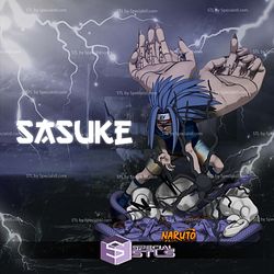 Sasuke Mark of Cursed V2 3D Printer Files