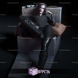 Selene Underworld on Stone Digital 3D Sculpture