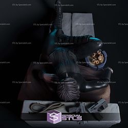 Selene Underworld on Stone Digital 3D Sculpture