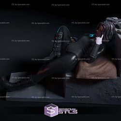 Selene Underworld on Stone Digital 3D Sculpture