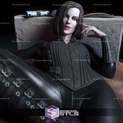 Selene Underworld on Stone Digital 3D Sculpture