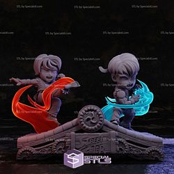 Street Fighter Ryu and Ken Chibi Diorama 3D Printer Files