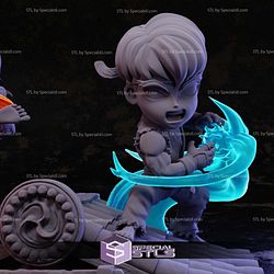 Street Fighter Ryu and Ken Chibi Diorama 3D Printer Files