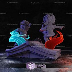 Street Fighter Ryu and Ken Chibi Diorama 3D Printer Files